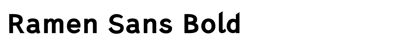 Ramen Sans Bold image